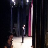 Peaking thru the wings.....