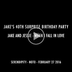 Jake and Jessie singing Natalie & Nat King Cole's arrangement of "When I fall in Love." Jake advised, just pretend like we're not brother and sister. 🙂