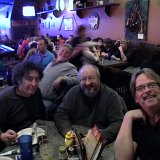 My sister Judy and her husband Mike Hudson, and my sister Cheryl&#39;s husband Mike Scott came out (Cheryl wasn&#39;t feeling well). Mike and Mike and I don&#39;t get to hang out much. and then there&#39;s the third Mike, Mike Fox hamming in the background.