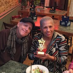 since she missed the award ceremony ( KMHoF 2013 ), Randy Wills brought Lyn's award for her participation with the Exceptions and their induction into the Kansas Music Hall of Fame, Class of 2013.